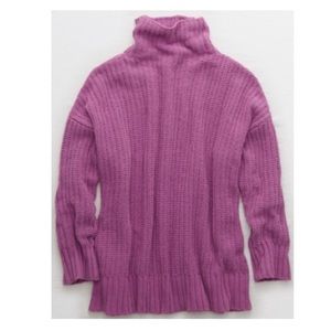 Fuchsia Aerie Oversized Chenille Cowl Neck Sweater